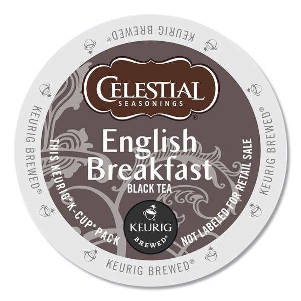 Celestial Seasonings English Breakfast Black Tea K-Cups, PK24 PK 14731